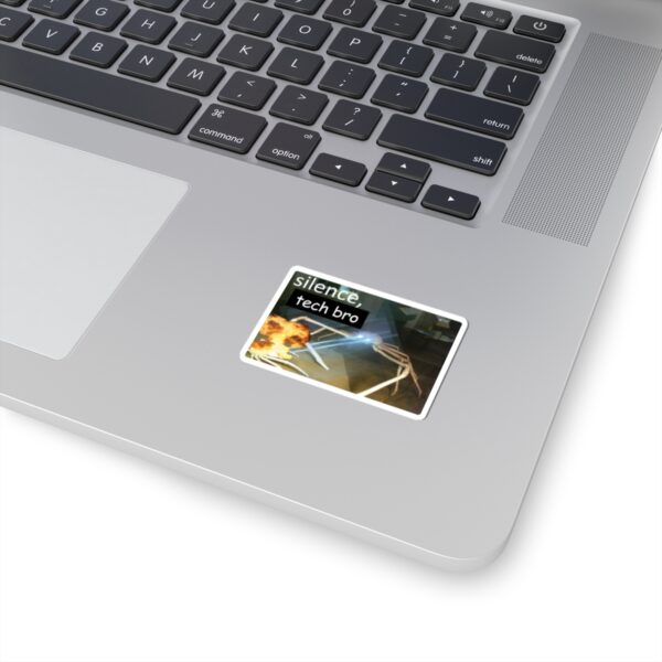 Silence, Tech Bro Laptop Sticker - Image 5