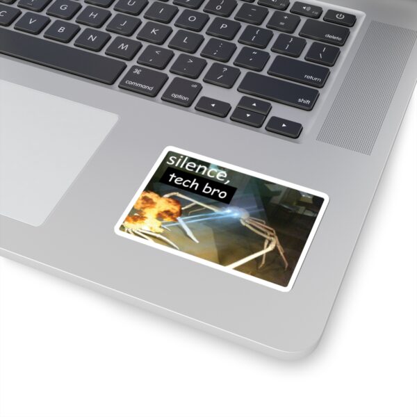 Silence, Tech Bro Laptop Sticker - Image 11