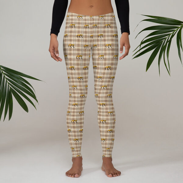 Spot Party Leggings [Coffee Plaid] - Image 2