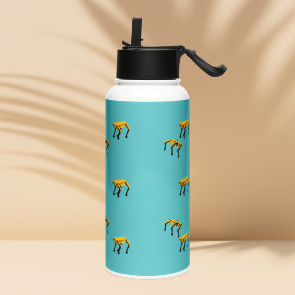 Spot Party Stainless Steel Water Bottle with Straw - Image 3