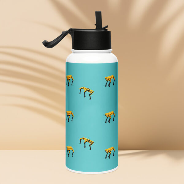 Spot Party Stainless Steel Water Bottle with Straw - Image 2