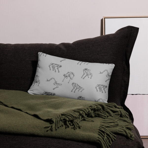 Spot Line Drawing Throw Pillow - Image 4