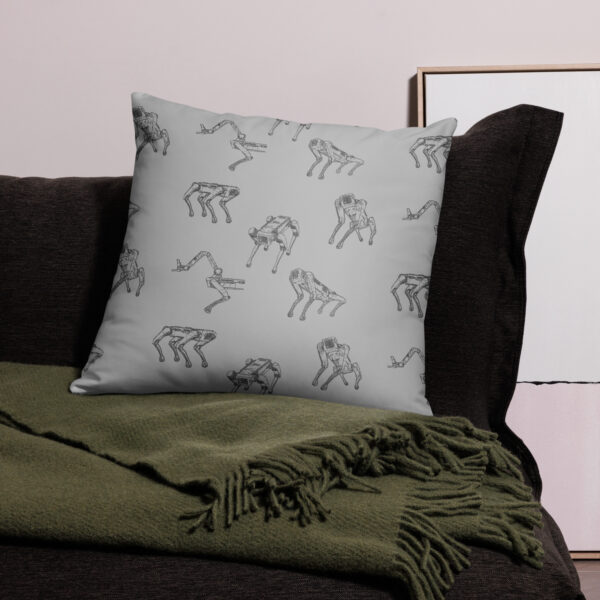 Spot Line Drawing Throw Pillow - Image 6