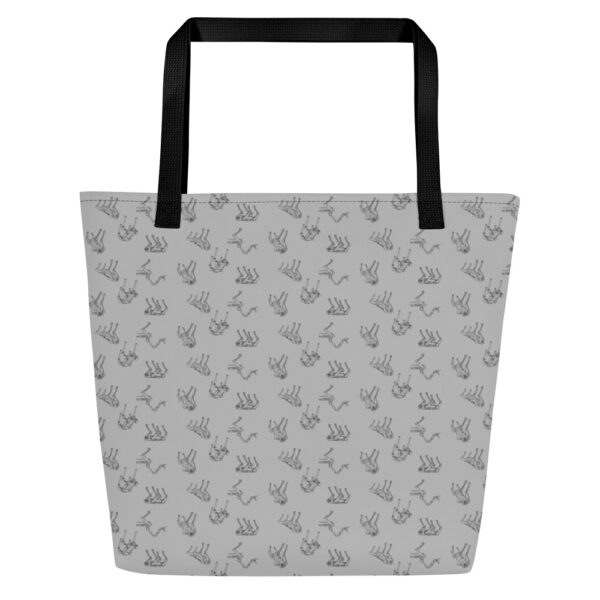 Spot Line Drawing Pocket Tote Bag - Image 2