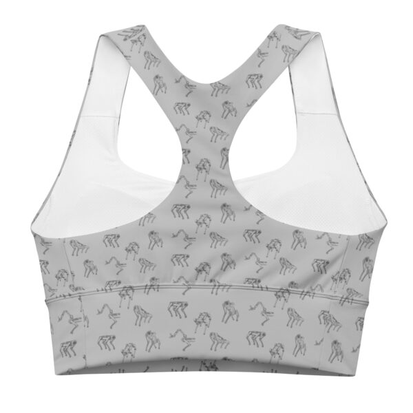 Spot Line Drawing Long Line Sports Bra - Image 5