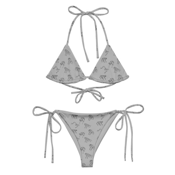 Spot Line Drawing String Bikini