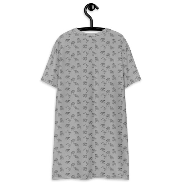 Spot Line Drawing T-Shirt Dress - Image 3